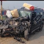 एन एच 27 के परसा चौक के निकट भीषण सड़क हादसे में 5 लोगों की मौत
